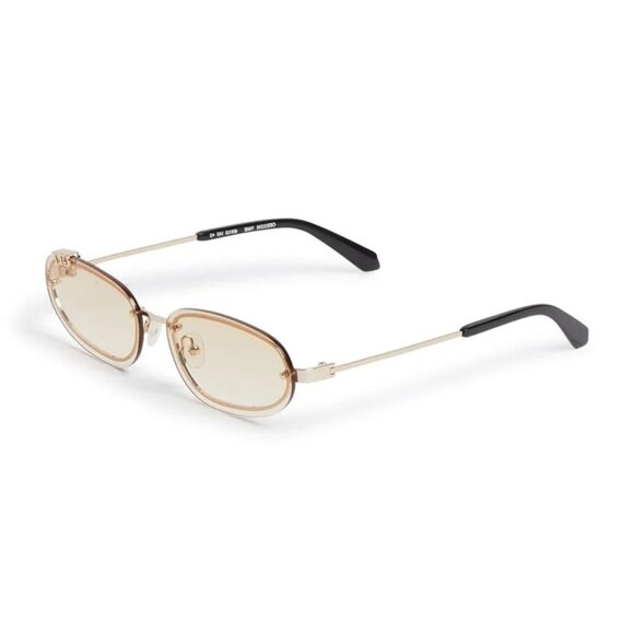 NEW OFF-WHITE GOLD SUNGLASSES